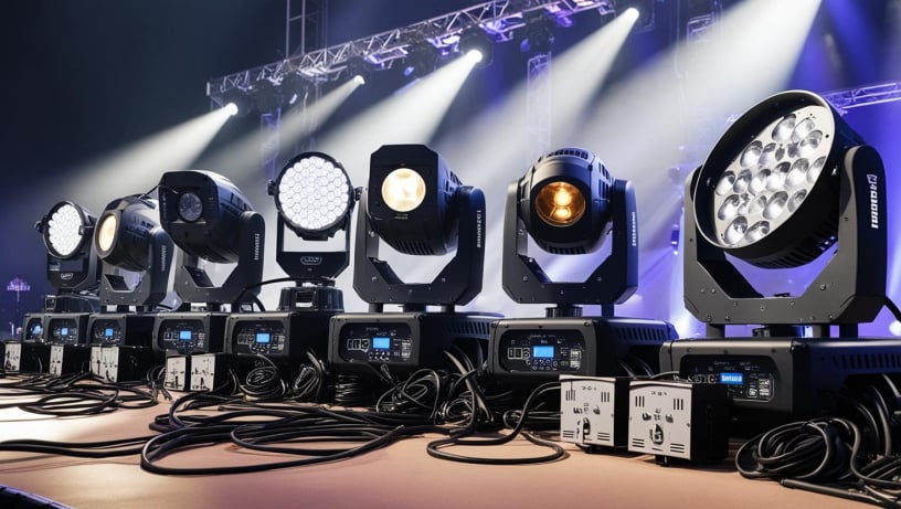 Lighting rigs and spotlight setups